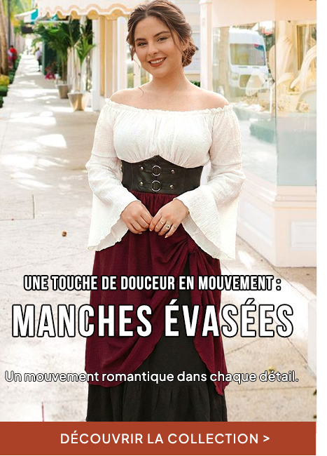 Manches évasées