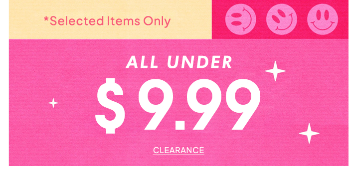 ALL UNDER $9.99